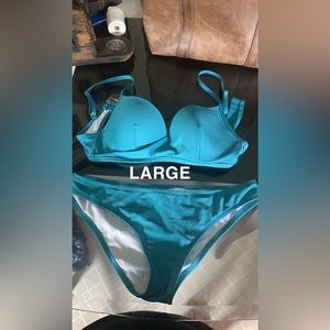 Teal bathing suit worn once